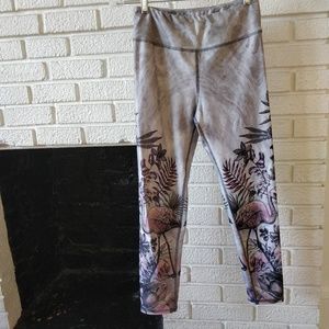 Pastel fun flamingo leggings